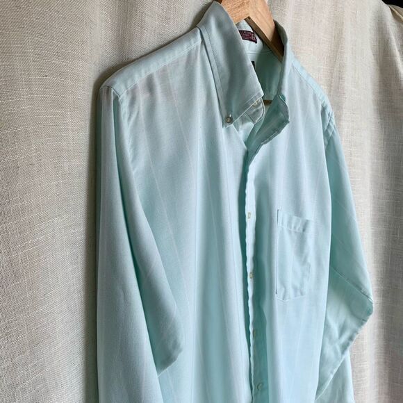 Cambridge Classics by Mervyn’s Mint Green Button-Up Shirt - Made in USA - Size L - Picture 11 of 16